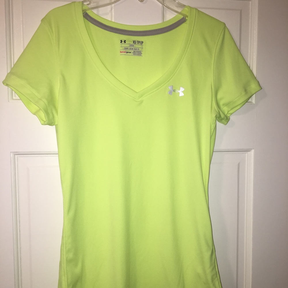 Neon Yellow Under Armour Shirt